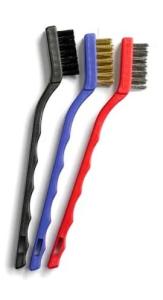 Szczotki do czyszczenia wierteł z uchwytem 3szt