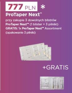 Protaper Next pilniki 3szt x3op.+ Gratis: Protaper Next Asort x1op.