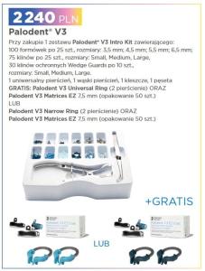 Palodent V3 Intro Kit+ GRATIS: 2pierścienie + formówki EzCoat 7.5mm