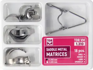 Matryce siodłowe Standard 18szt +zacisk 1.310
